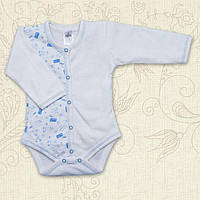 Боді 8 кн. "Пузя" д.р. Блакитний Інтерлок арт.27072890  Зріст 68-44(р)