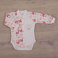 Боді д.р."Міні мішка" з вишивкою Кораловий Інтерлок арт.27080857  Зріст 62-40(р)