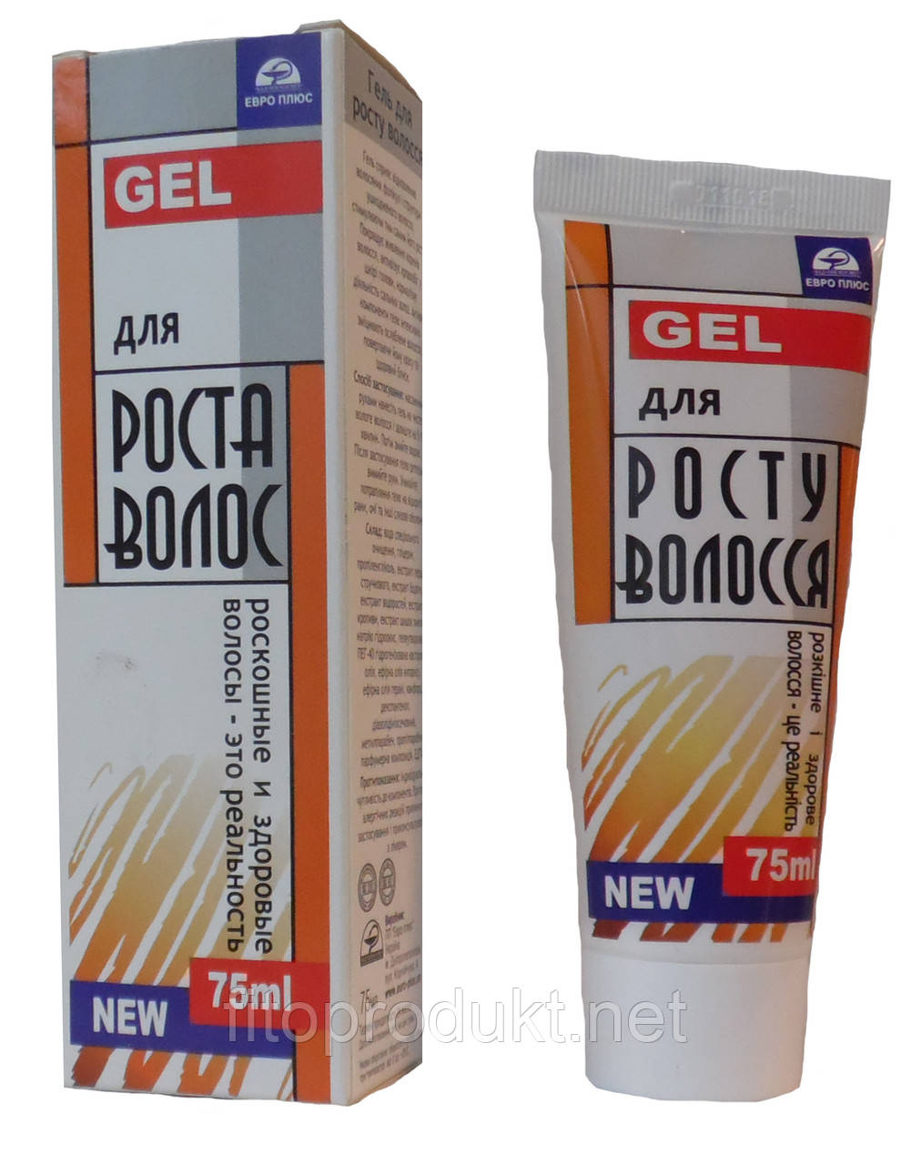 Гель для росту волосся розкішне та здорове волосся 75 мл Євро Плюс