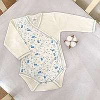 Боді на запах "Пузя" д.р. Блакитний Інтерлок арт.27072512  Зріст 68-44(р)