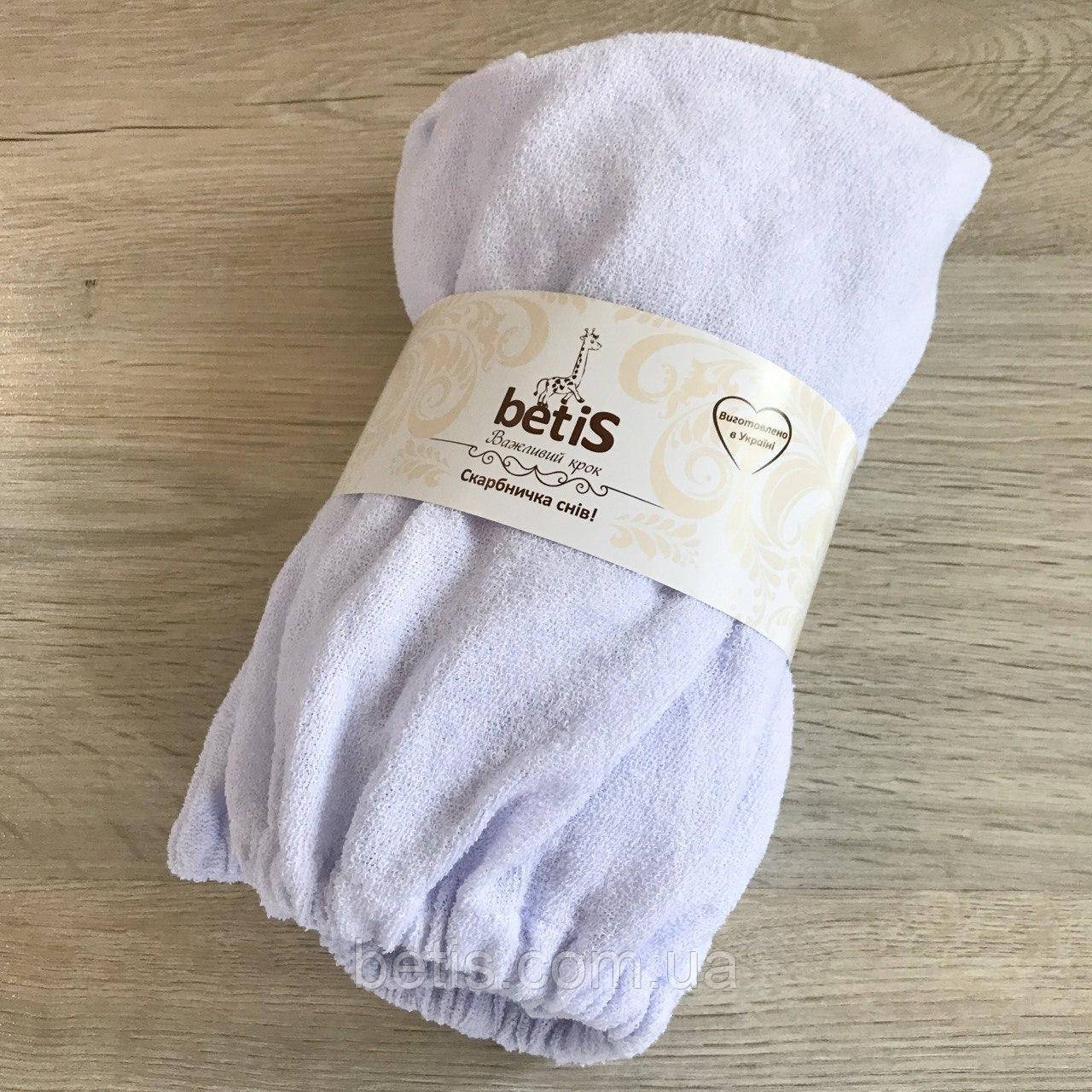 Простирадло "Умка" на резинці Білий Махра арт.27683652  60*120 см.(р)