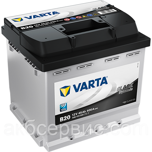 Акумулятор автомобільний Varta 6СТ-45 BLACK dynamic (B20)