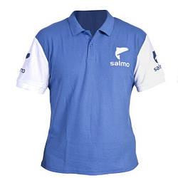 Футболка поло "SALMO" (60% бавовна, 40% PL, синій/білий) / XL (AM-7502-04XL)