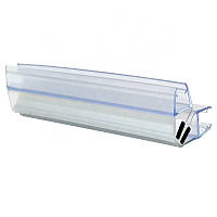 Магнитный уплотнитель (стекло 8 мм) для стеклянной двери душевой кабины HDL-210 СТЕКЛО-СТЕКЛО 90 ГРАДУСОВ