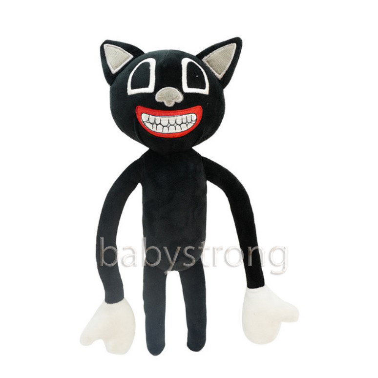 М'яка плюшева іграшка Картун Кет Довгорукий Сиреноголовый Cartoon Cat Siren Head, 30 см, Чорний Котик