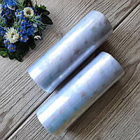 Фатин белый с пайеткой переливающаяся звезда, на метраж, ширина 15 см