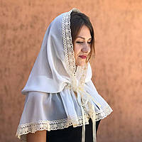 Палантин BetiS "Натхнення" для дорослих Молочний Шифон 27682557  80*120 см