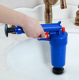 Вантуз для труб, Вантуз високого тиску, Пневматичний вантуз очищувач каналізації TOILET GUN (2084), фото 8