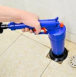 Вантуз для труб, Вантуз високого тиску, Пневматичний вантуз очищувач каналізації TOILET GUN (2084), фото 7