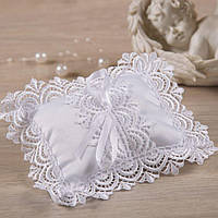 Подушечка "Ажурна" для хрестика Бавовна-50%,ПЭ-50% Білий Атлас арт.27081732