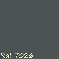 Полиэфирная краска RAL 7026 мат,шагрень,текстура