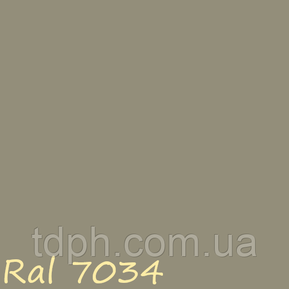 Поліефірна фарба RAL 7034 мат, фото 1