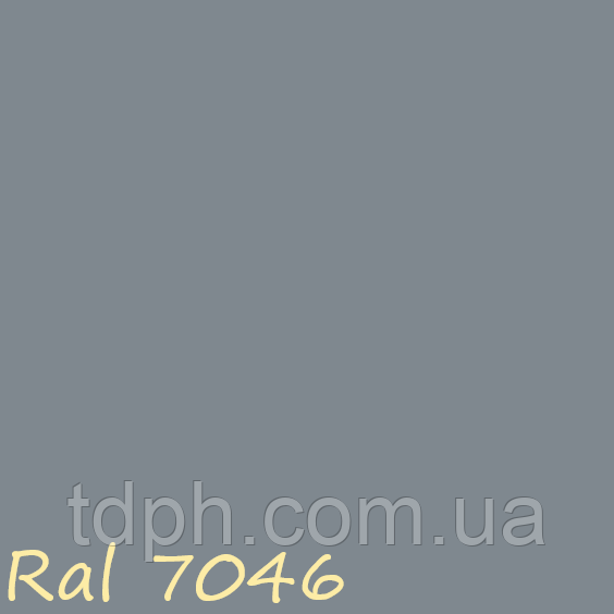 Поліефірна фарба RAL 7046 мат,шагрень, глянець, фото 1