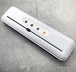 Вакууматор пакувальник їжі з пакетами Wi-simple 6611 з вбудованим ножем. Вакумізатор пакувальник для дому, фото 3