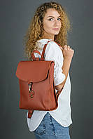 Женский кожаный Рюкзак Венеция, размер средний, натуральная кожа Grand цвет коричневый, оттенок Коньяк