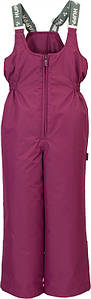 Зимові штани - напівкомбінезон розміри 98-128 для дівчинки 3-8 років FLINN бордові ТМ HUPPA 104