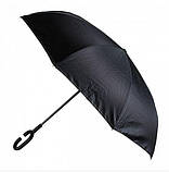 Зонт - набірот, парасоль зворотного складу, зелений, фото 2