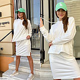 Демісезонний костюм жіночий із кофтою і спідницею, фото 4