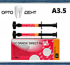 Gradia direct flo A3.5 (Градія директ флоу) шприц 2* 1.5 г + насадки набір., фото 3