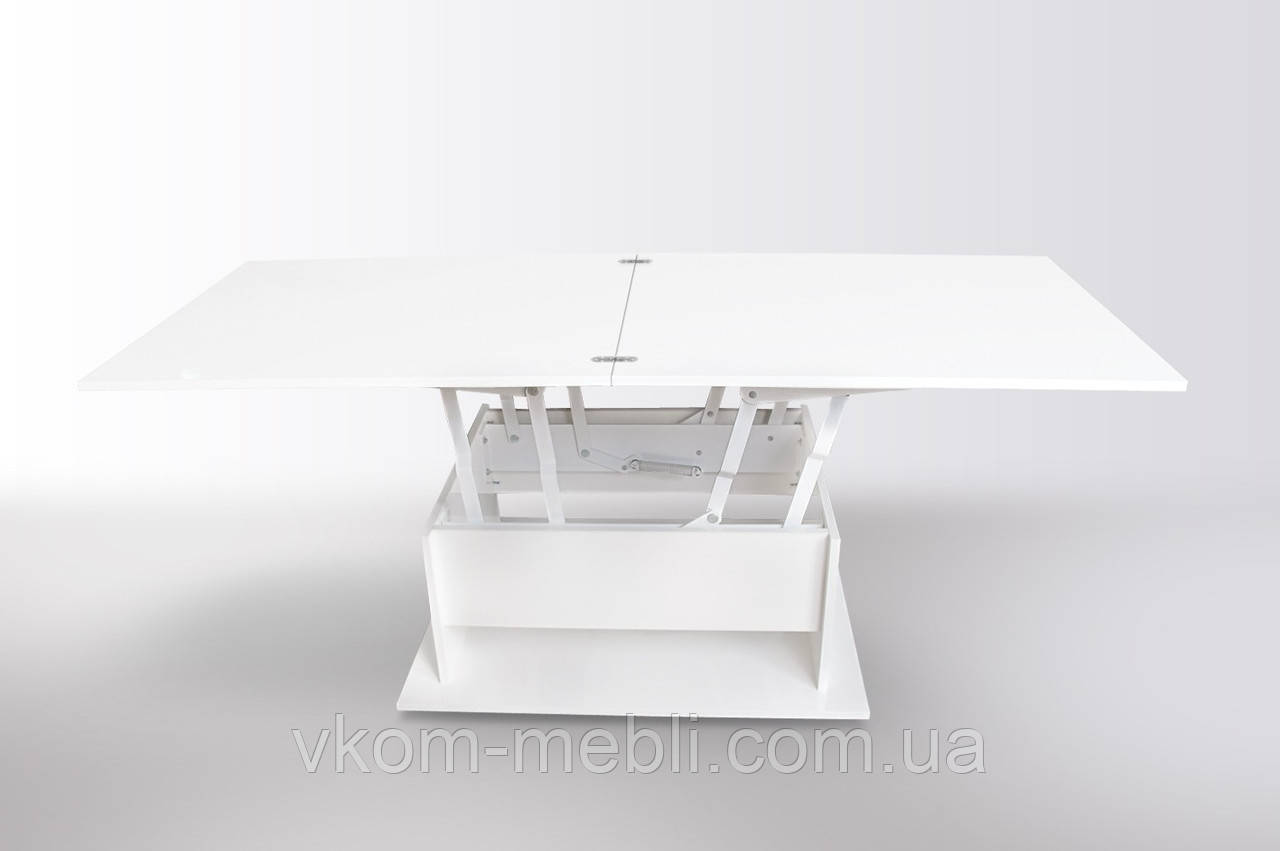 Стіл журнальний трансформер Баден-Баден білий, фото 1