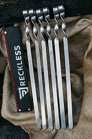 Шампур з нержавіючої сталі для Люля  кебаб 560*3*20 мм 6 штук