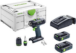 Акумуляторний дриль-шурупокрут T 18+3 Li 3.0 Compact Festool 574908