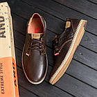 Стильні чоловічі туфлі з натуральної шкіри на плоскій підошві Levis Stage Туфлі чоловічі шкіряні класичні, фото 6