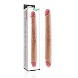 Двусторонний фаллоимитатор 17 "King Size Realistic Slim Ultra Double Dildo Flesh, фото 7