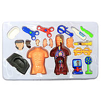 Ігровий набір доктора Shanrou Jinxing «Baby Doctor» іграшкова аптечка, 8 предметів, 38*26*7 см (KJ1424A), фото 3