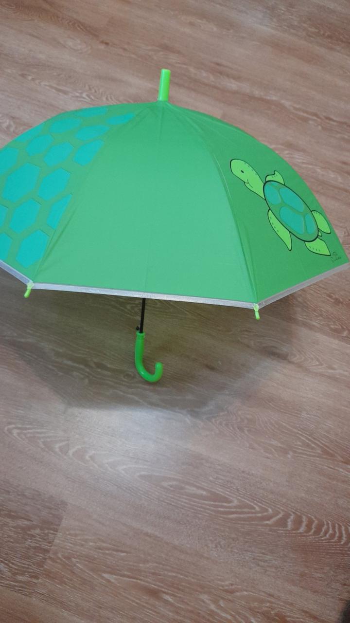 Зонт зонтик трость полуавтомат для детей купол- 82 см Спицы металлические- 8 шт - фото 2 - id-p436709236