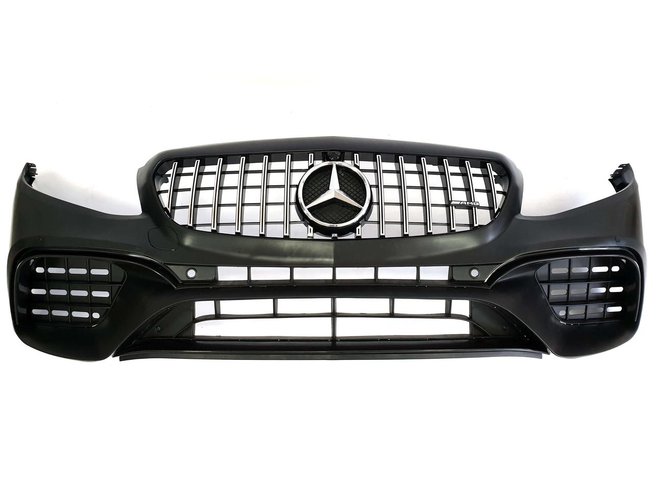 Передній бампер на Mercedes E-Class W213 2016-2020 рік (у стилі E63 AMG)