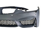 Передній бампер на BMW 3 Series F30 2012-2018 рік (у стилі BMW M3 F80), фото 5