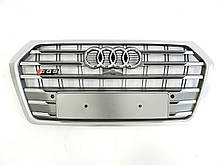 Решітка радіатора Audi Q5 2016-2020год Сіра (в стилі S-Line)