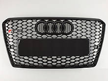 Решітка радіатора Audi A7 2010-2014год Чорна (в стилі RS)