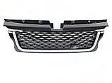 Решітка радіатора на Range Rover Sport 2005-2009 рік Чорна з білим, фото 3
