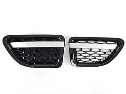 Зябра в крила Range Rover Sport 2005-2009рік full black silver bar