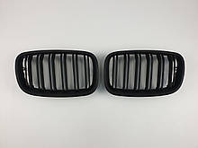 Ноздри на BMW X6 E71 2008-2014 год Черные Матовые ( Двойные M-Look )