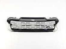 Решітка радіатора на Range Rover Sport 2013-2017 рік Чорна з білим
