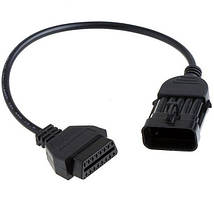 Перехідник з OBD2 16pin мама на Opel 10pin тато 2000-04564