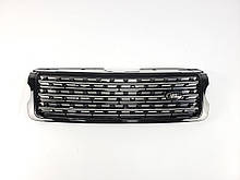 Решітка радіатора на Range Rover Vogue L405 2013-2017 рік Чорна з хром смужкою