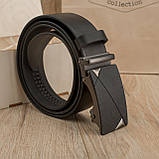 Чоловічий подарунковий набір Leather Collection (гаманець і ремінь автомат) (LC008), фото 3