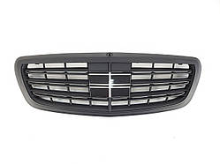 Решітка радіатора на Mercedes S-Class W222 2013-2020 рік AMG63 стиль ( Чорна матова )