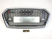 Решітка радіатора в стилі RS на Audi Q5 FY 2016-2020 рік Сіра