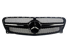 Решітка радіатора на Mercedes GLA-Class X156 2013-2017 рік AMG стиль ( Чорна )
