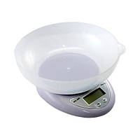 Электронные кухонные весы 5кг, точность 1г с чашей 2000-01695
