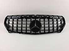 Решітка радіатора на Mercedes CLA-Class C117 2013-2017 рік GT Panamericana ( Чорна глянсова )
