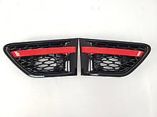Бічні жабри на Range Rover Sport 2009-2013 рік Чорні з червоним