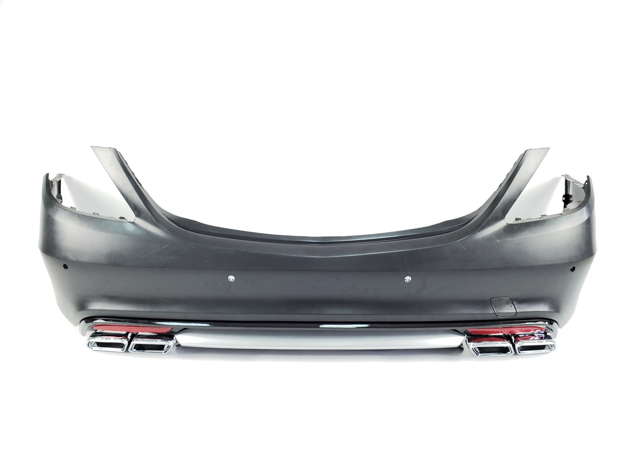 Задній бампер на Mercedes S-Class W222 2013-2017 рік (у стилі S63 AMG)