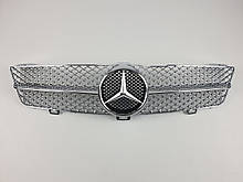 Решітка радіатора на Mercedes CLS-Class C219 2008-2010 рік AMG стиль ( Хром )