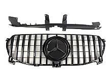 Решітка радіатора на Mercedes GLE-Class W167 2019-2020 рік GT Panamericana ( Чорна )